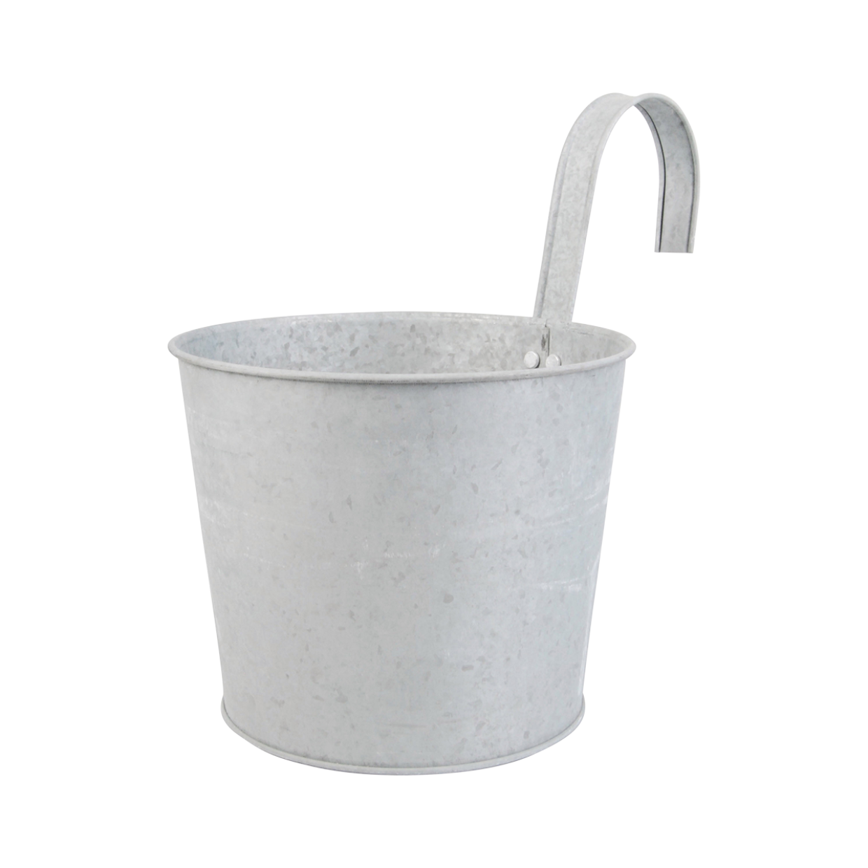 Altzink Blumentopf mit Haken