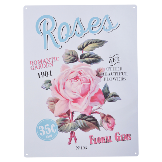 Nostalgisches Rosenschild