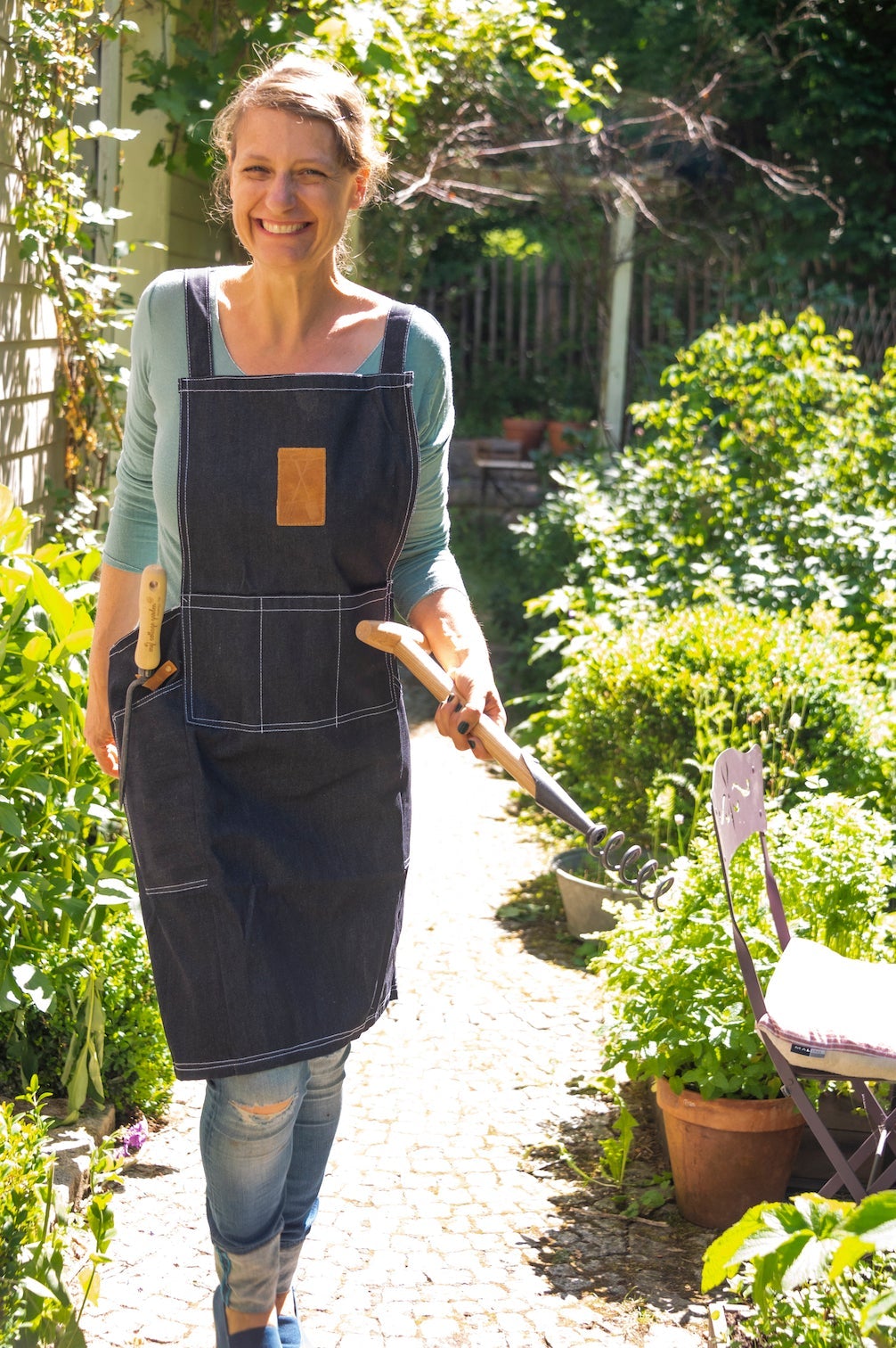 Japanische Gartenschürze