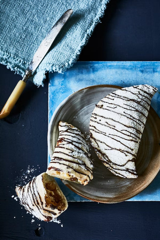 Knuspriger süßer Quitten Flammkuchen 