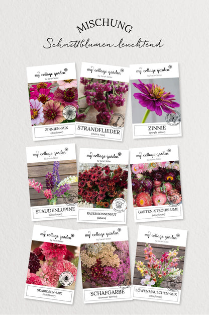 Schnittblumen leuchtend – 9 Packungen