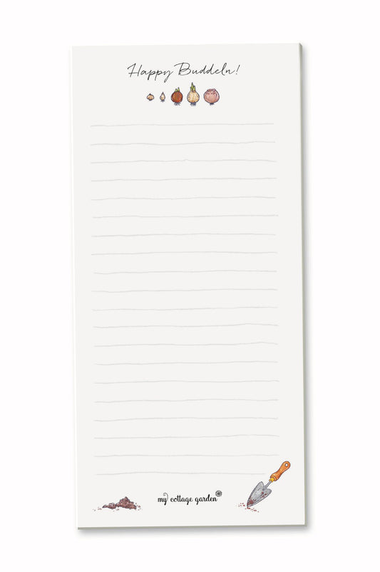 Geschenk: Notizblock "Happy Buddeln"