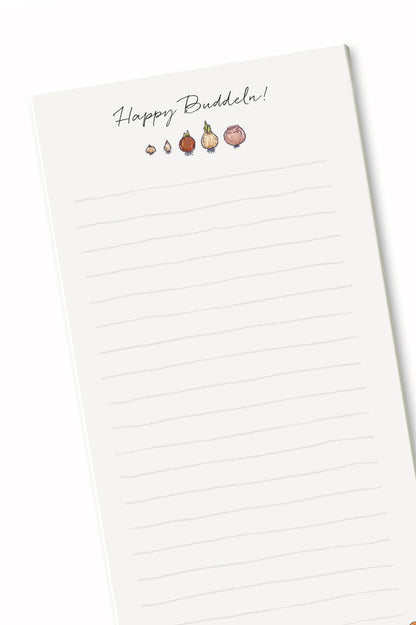 Geschenk: Notizblock "Happy Buddeln"