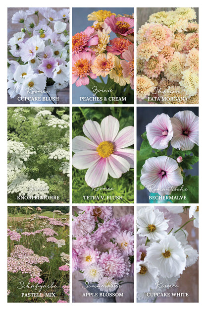 Schnittblumen zart – 9 Packungen