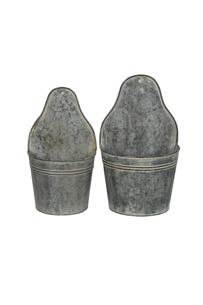 Wandtöpfe aus Metall (2er Set)