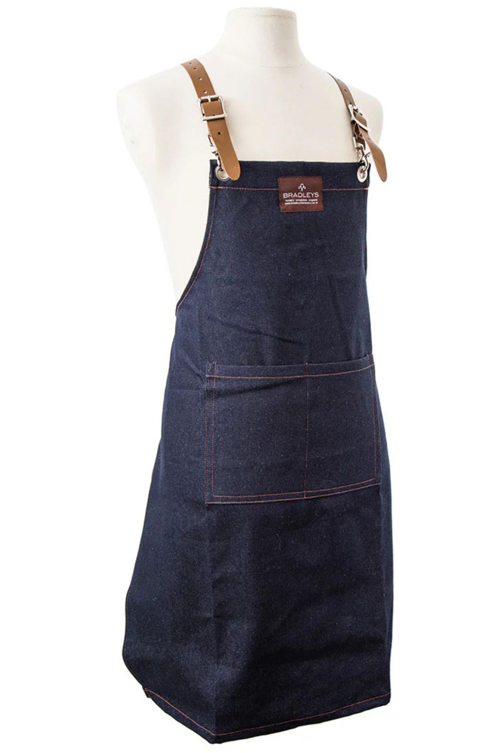 Handgenähte Gartenschürze – Denim