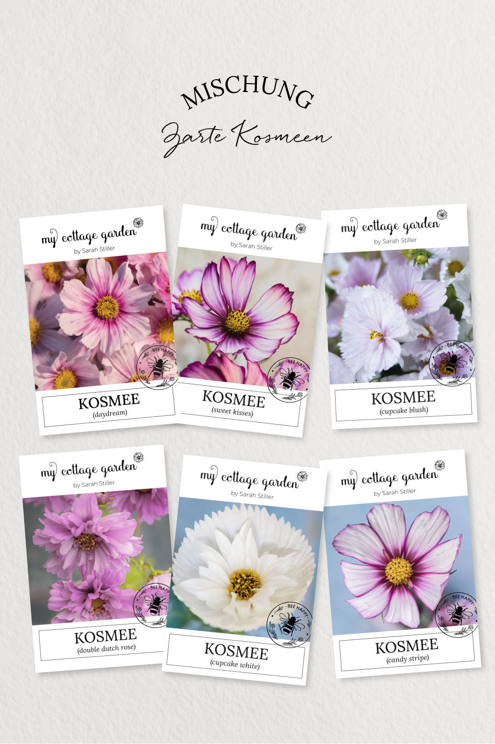 Zarte Kosmeen-Mischung – 6 Packungen