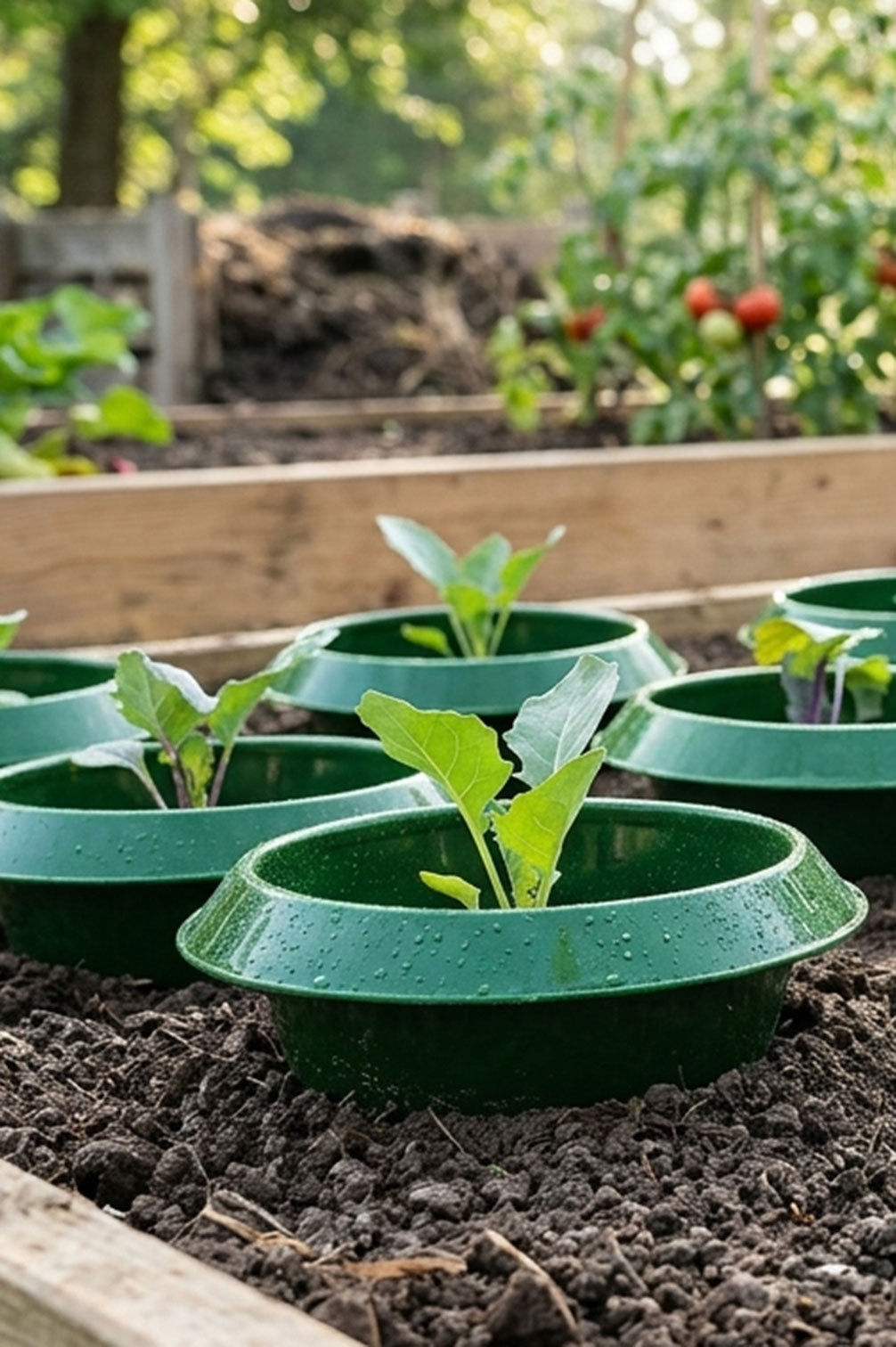Schneckenkragen grün – klein (6er Pack)