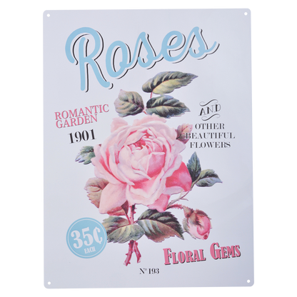 Nostalgisches Rosenschild